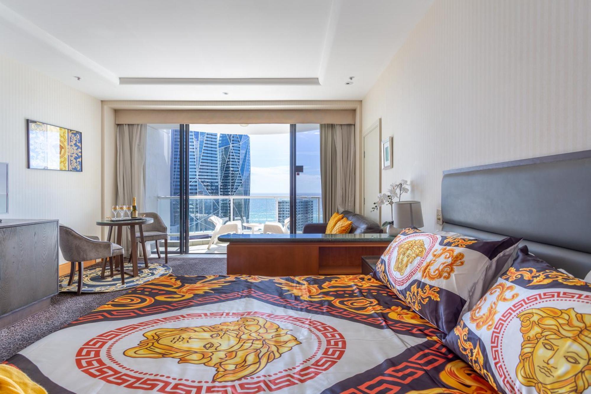 Luxury Privately Owned Ocean View Studio Apartments At O4Ks Gold Tower Guldkusten Rum bild