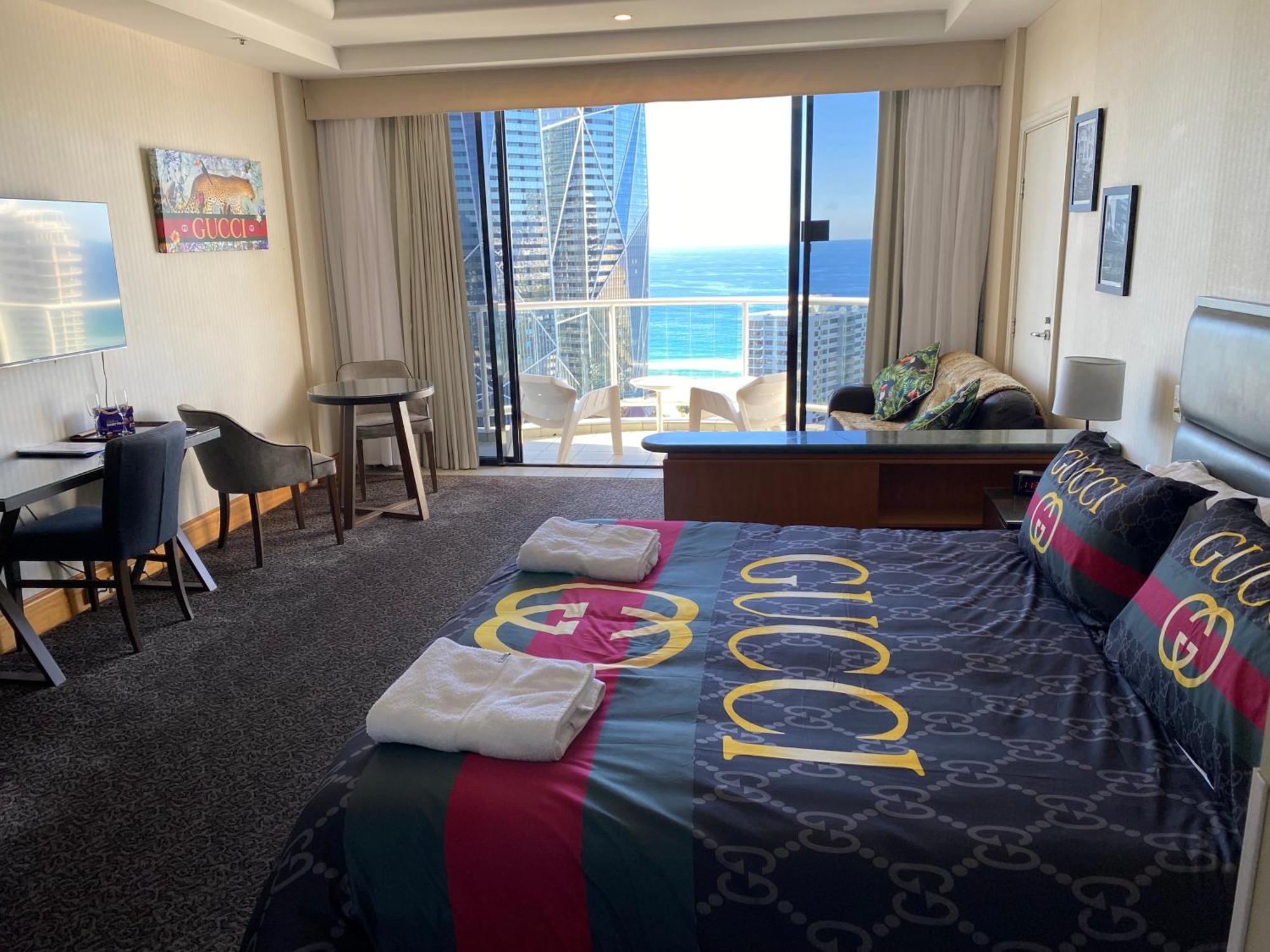 Luxury Privately Owned Ocean View Studio Apartments At O4Ks Gold Tower Guldkusten Exteriör bild
